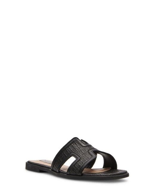 Steven New York Black Harlien Slide Sandal