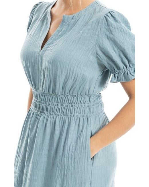 rouched maxi dress Navy Blue Feather-Print Ruched Maxi Dress