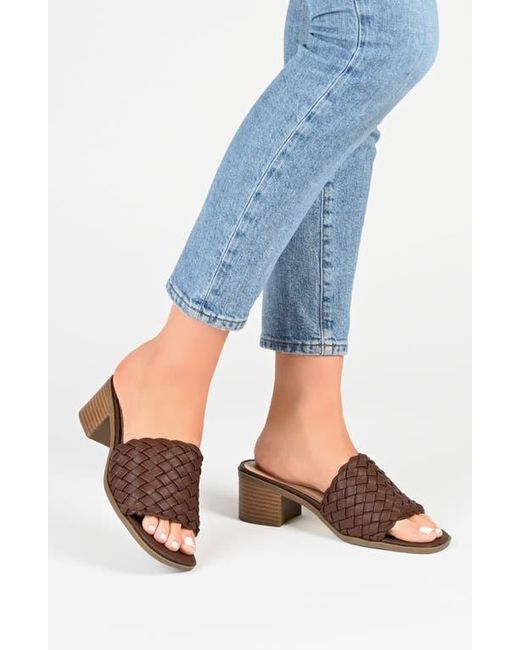 Journee Collection Brown Fylicia Mule
