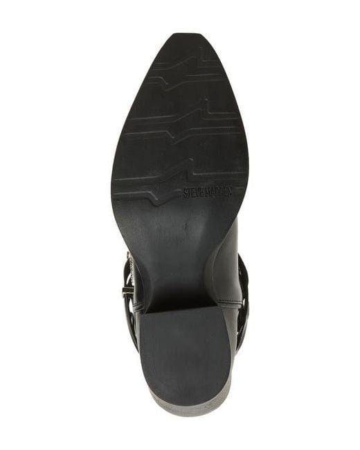 Steve Madden Black Ames Western Boot