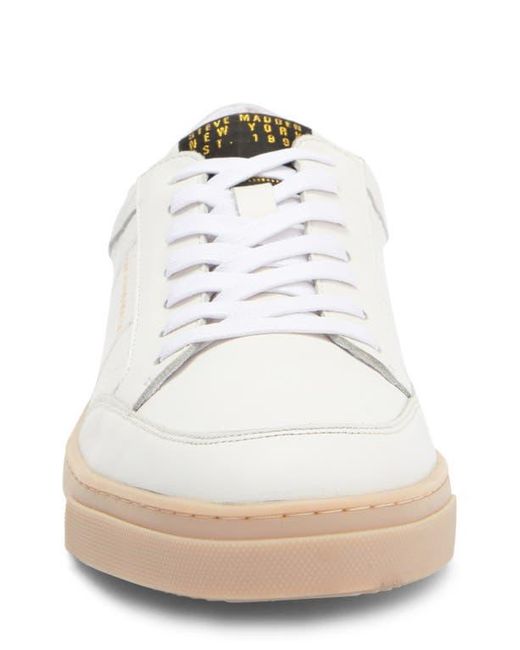 Steve Madden White Nyan Leather Sneaker for men