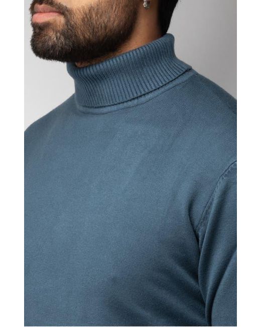 Xray Jeans Blue Turtleneck Pullover Sweater for men