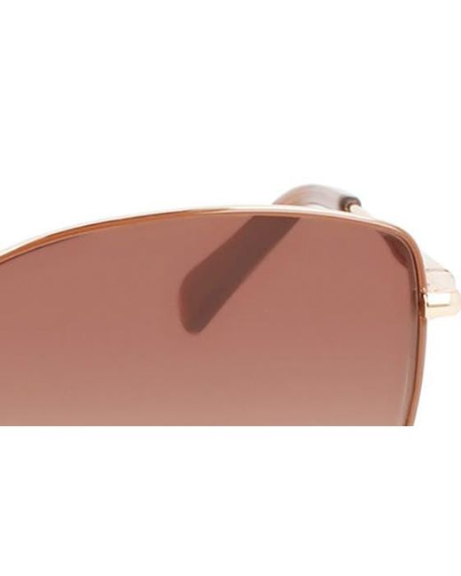 Longchamp Pink Roseau 60mm Cat Eye Sunglasses