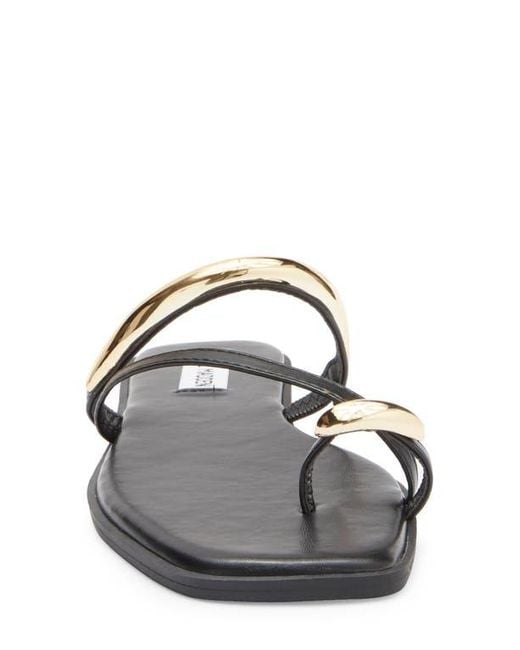 Steve Madden Arley Square Toe Sandal in White | Lyst