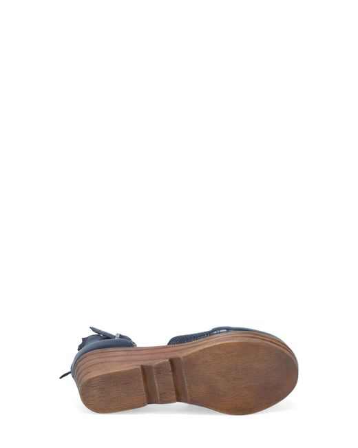 Miz Mooz Blue Acadia Platform Wedge Sandal