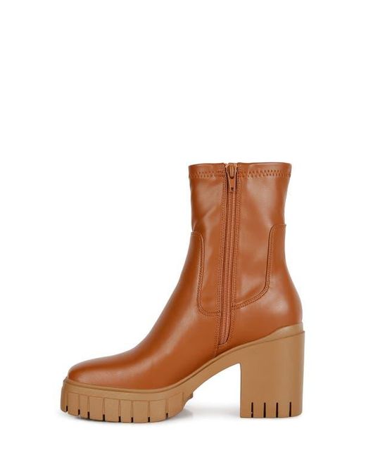 LONDON RAG Brown Kokum Bootie