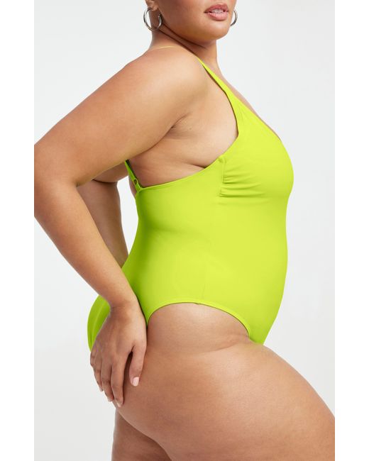 GOOD AMERICAN Green Always Sunny One-piece Swimsuit