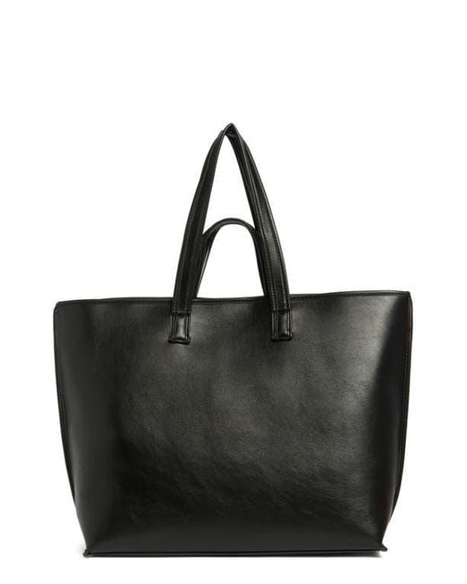 BCBGMAXAZRIA Black Double Handle Tote Bag