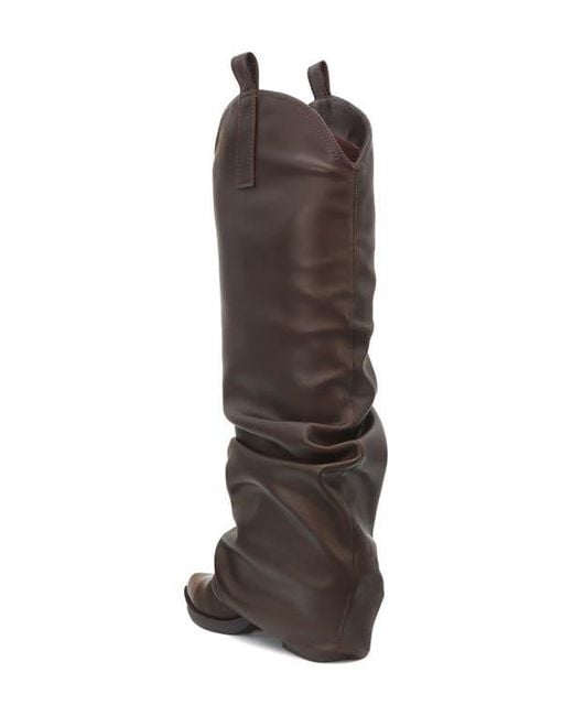 Seven7 Brown Slouch Western Boot