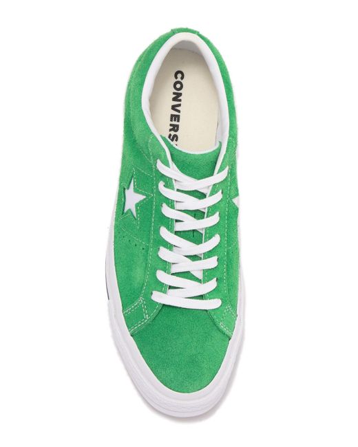 Converse One Star Oxford Suede Green Star Sneaker (unisex) for Men | Lyst