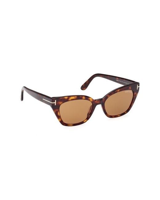 Tom Ford Multicolor Juliette 52Mm Cat Eye Sunglasses