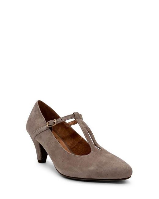Chelsea Crew Brown Gin T-Strap Pump