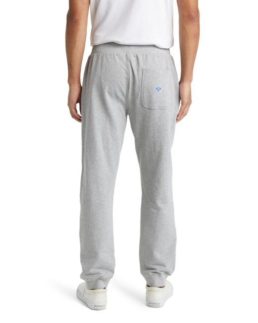 North Sails Gray Stretch Cotton joggers for men