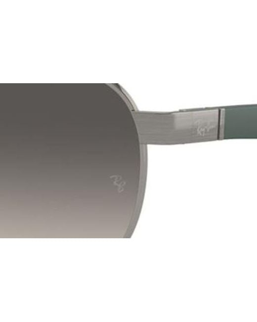 Ray-Ban Gray 56Mm Gradient Irregular Sunglasses for men
