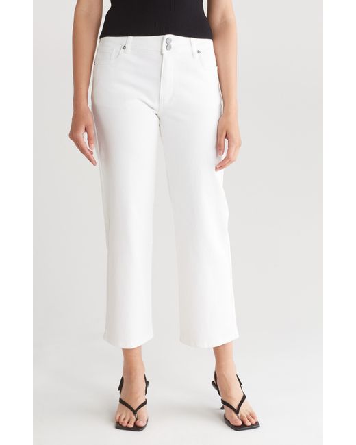 Kut From The Kloth White Lucy High Waist Wide Leg Jeans