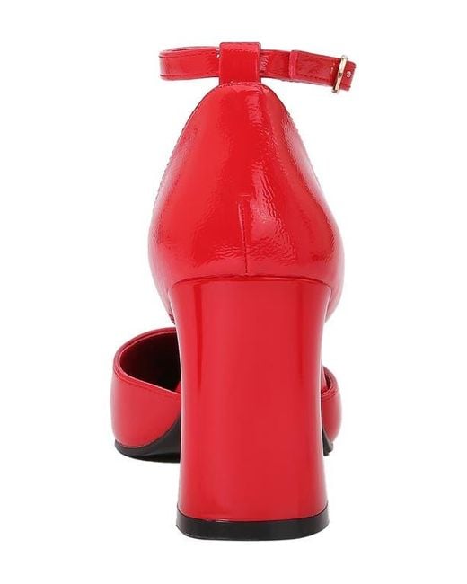 Ninety Union Red Megan Square Toe Pump