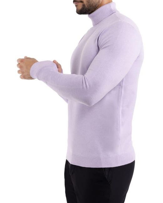 Xray Jeans Purple Turtleneck Pullover Sweater for men