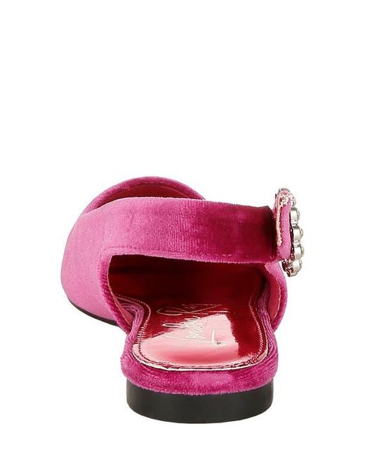 LONDON RAG Red Dolan Slingback Flat