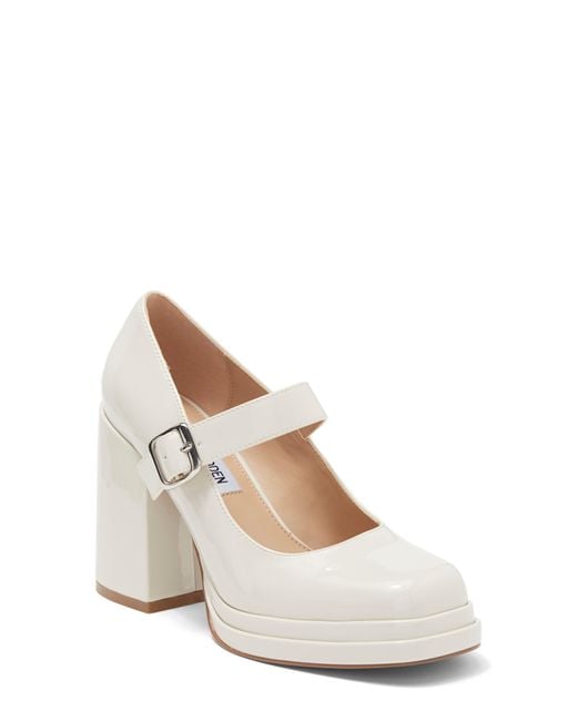 Steve Madden Oaklee Mary Jane Pump in White Lyst