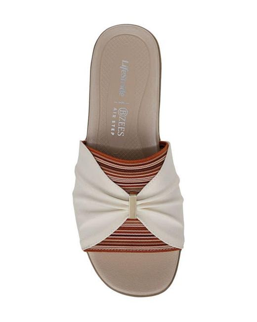 LifeStride Brown Paradise Slide Sandal