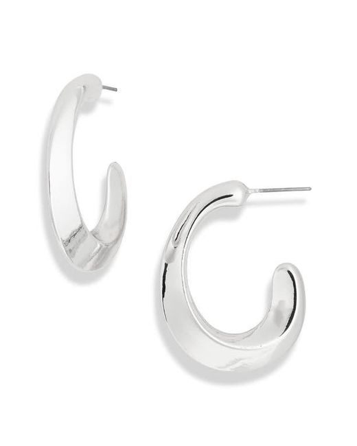 Leith Metallic Statement Hoop Earrings