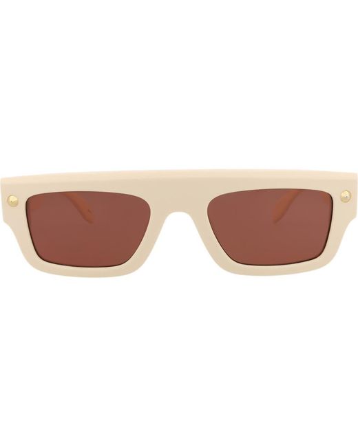 McQueen Pink 52Mm Rectangular Sunglasses