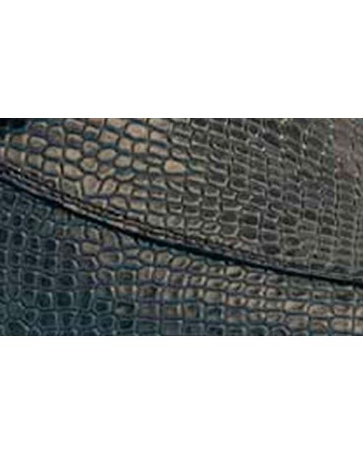 Mezlan Black Bit Ornament Python Embossed Leather Loafer for men