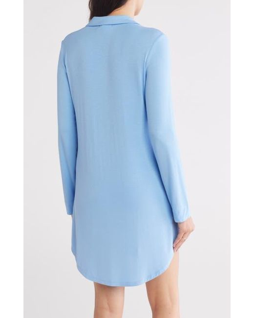 Nordstrom Rack Blue Tranquility Button Front Nightshirt