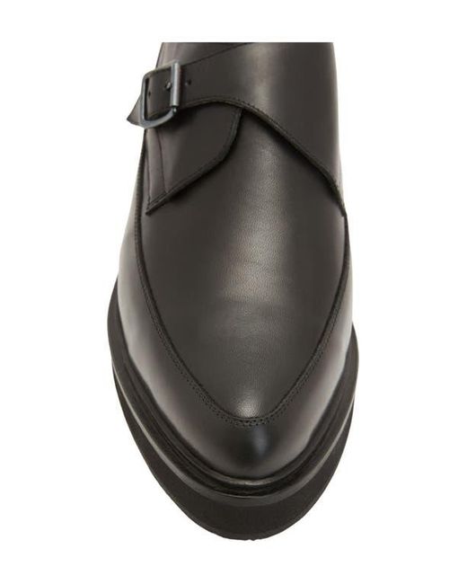 AllSaints Leather Monk Strap Shoes in Black for Men | Lyst display picture 2