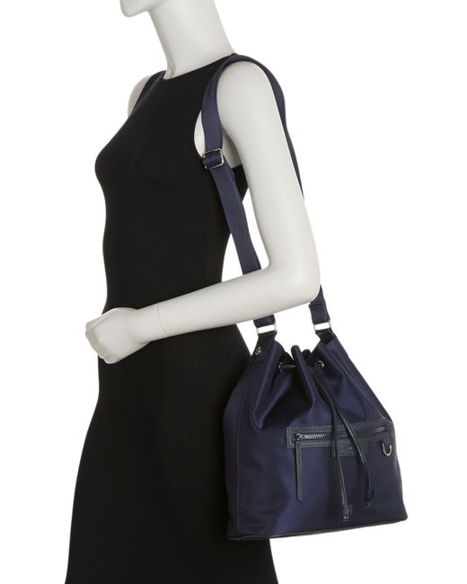 Longchamp Neoprene Bucket Bag in Blue for Men Lyst