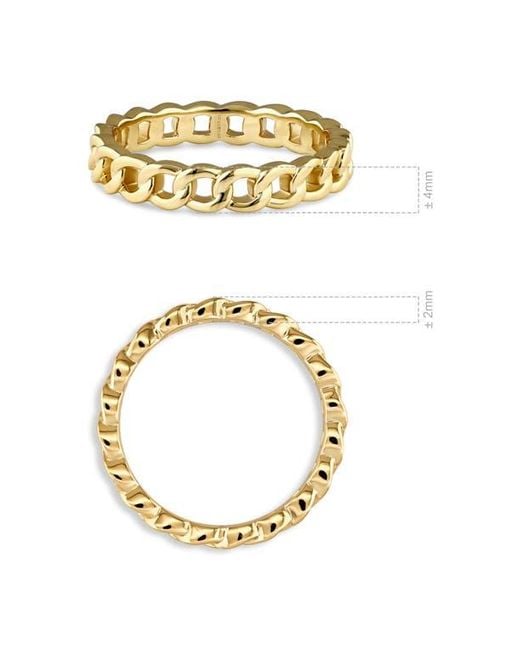 DEVATA Metallic Curb Chain Ring