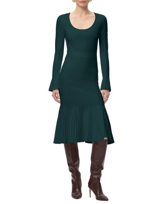 green emerald velvet dress Herve Leger - Green Women Party/Cocktail Dress main image 0