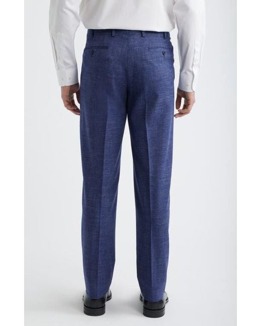 Zanella Blue Devon Wool Pants for men