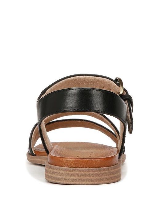 Naturalizer White Buckle Ankle Strap Sandals