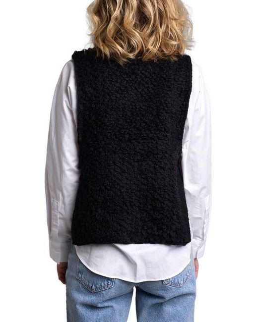 Saachi Black Buttoned Sweater Vest