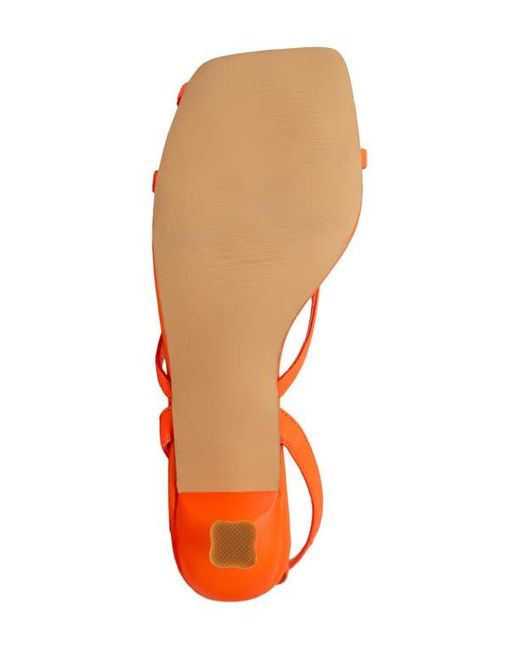 In Touch Footwear Orange Itaty Ankle Wrap Sandal