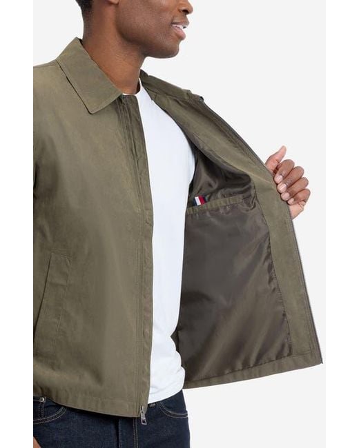 Tommy Hilfiger Green Microfiber Golf Jacket for men