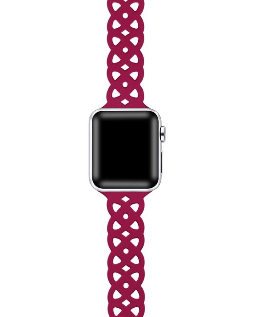 The Posh Tech Red Lace Silicone Apple Watch® Watchband for men