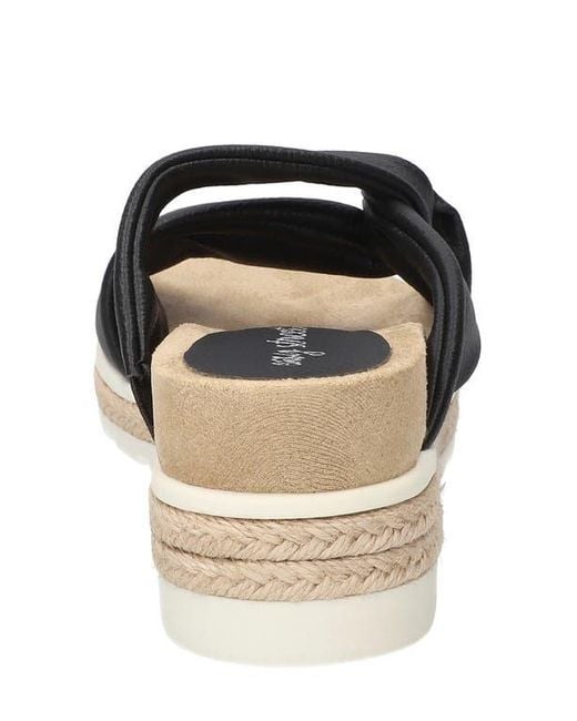 Easy Street Black Ja Knotted Slide Sandal
