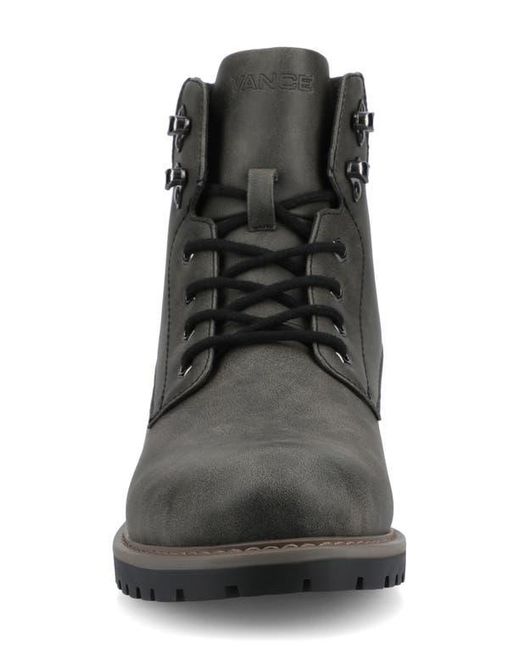 Vance Co. Black Rogue Lace-Up Boot for men