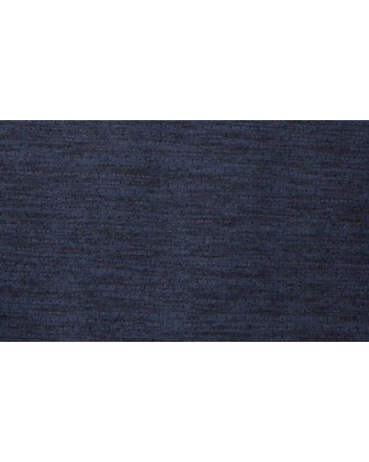 Tailorbyrd Blue Solid Mesh Quarter Zip Sweater for men