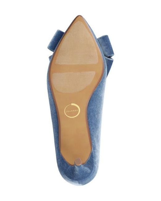 Journee Collection Blue Crystol Pump