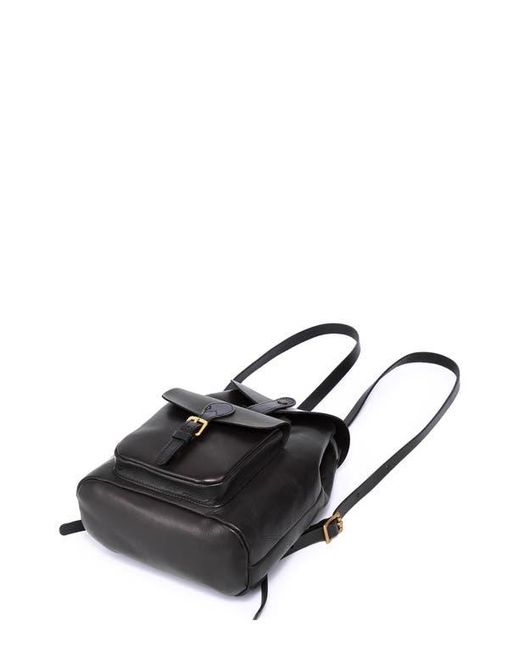 Old Trend Black Isla Small Leather Backpack