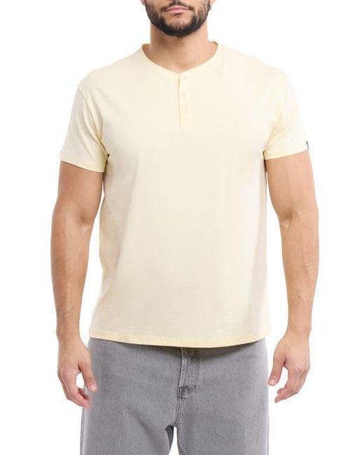Xray Jeans Natural Short Sleeve Henley for men
