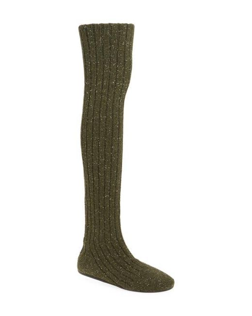 Jeffrey Campbell Green Linings Thigh-High Sock Boot