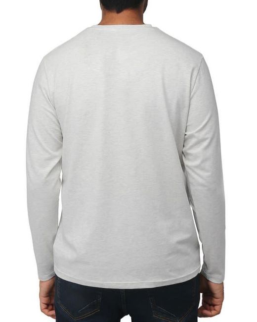 Xray Jeans Gray Long Sleeve Henley for men