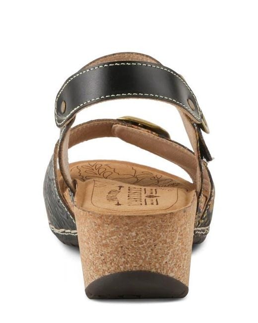 Spring Step Multicolor Osuna Ankle Strap Platform Sandal