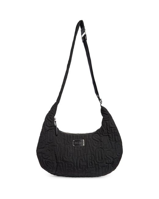 Marc Jacobs Black Jumbled Logo Workwear Nylon Crossbody Bag
