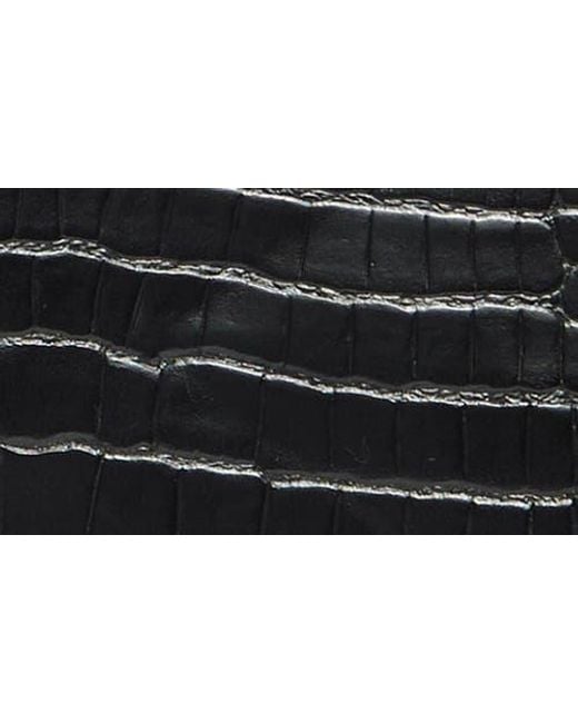 BCBGMAXAZRIA Black O-Ring Handle Wristlet Pouch