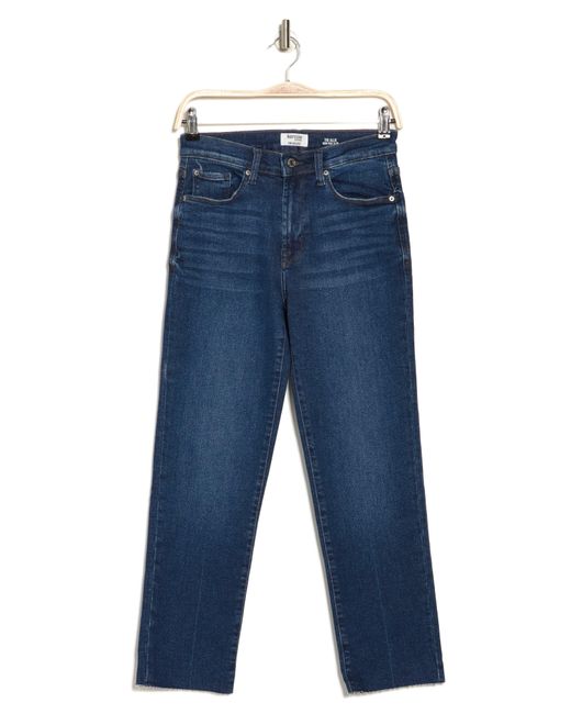 Kensie Blue High Rise Slim Straight Jeans In Victoria At Nordstrom Rack